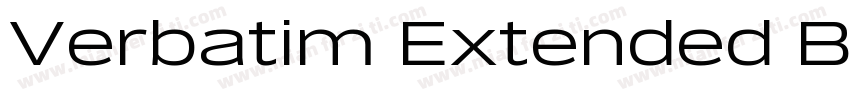 Verbatim Extended Bo字体转换